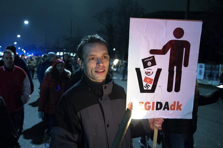 Protest. Den danske afdeling af Pegida holdt den første demonstration i København i denne uge. 
