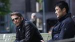 Festivalserie. 'Bedraget' handler om økonomiske forbrydelser i bankerne, på Børsen, i bestyrelseslokaler og blandt platteslagere og erhvervsfyrster. Her ses to af seriens medvirkende: Thomas Bo Larsen og Thomas Hwan (th.). 