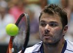 boldøje. Stan Wawrinka kom videre efter indledende problemer i anden runde i Australien. 
