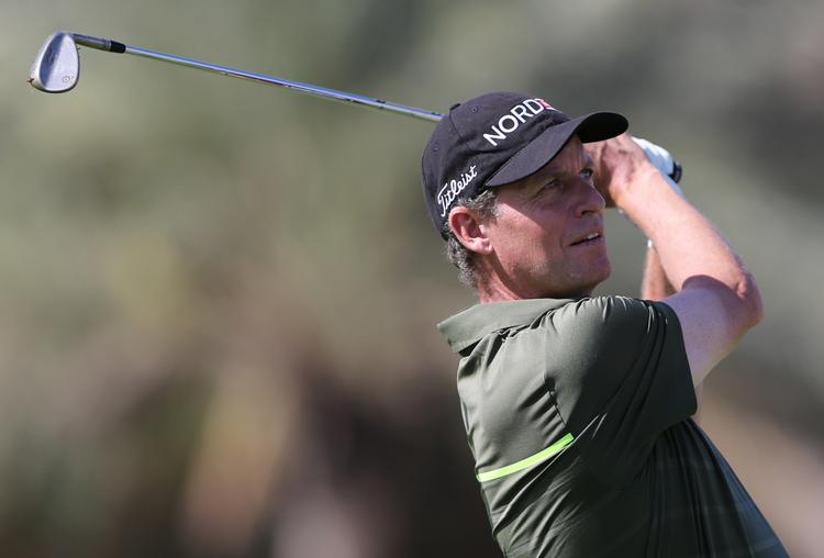 FREMGANG. Med 71 og 69 slag i de første to runder er Anders Hansen på en delt 32.-plads i Qatar Masters. 