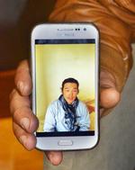 Syrien. Den 47-årige japaner Kenji Goto på et foto taget få timer før, han blev taget som gidsel af Islamisk Stat. 