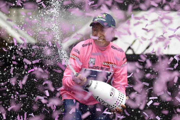 Colombianske Nairo Quintana vandt sidste år i Giro d'Italia. I år får han problemer med at genvinde sejren i det argentinske Tour de San Luis. 
