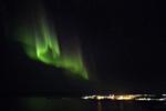 Nordlys over Nuuk i Grønlan 