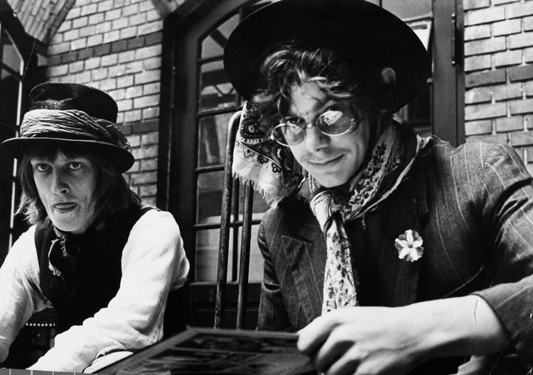 Ulvetrip. Eik Skaløe, som døde i 1968, sammen med bandets guitarist Stig Møller. Arkivfoto: Polfoto 