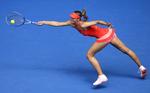Videre. Maria Sharapova vandt knusende sikkert med med 6-3, 6-0 over Shuai Peng fra Kina. 
