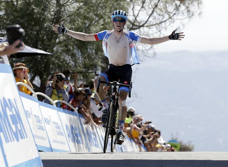 Triumf. 24-årige Rohan Dennis kørte den samlede sejr i WorldTour-premieren sikkert i hus. Her ses han ved et tidligere løb i Californien. 