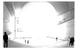 Kugle. Den 25-meter store lyskugle, udført af James Turrell, skal være i en underjordisk katedrallignende sal. Projektet er budgetteret til 350 mio. kr. Skitser: Aros. 