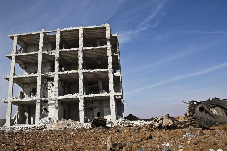 Krig. Fire måneders bombardementer har ødelagt store dele af Kobane. (arkivfoto) 