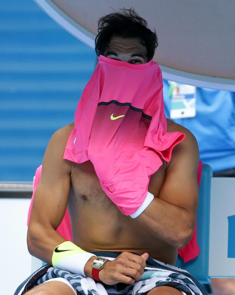 Færdig. Rafael Nadal er ude af Australien Open efter nederlag på 6-2, 6-0, og 7-6. til Tomas Berdych. 
