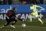 MÅL. Fire mål i to kampe har Neymar scoret. To mål Elche i weekenden og to mod Atlético Madrid til aften. 