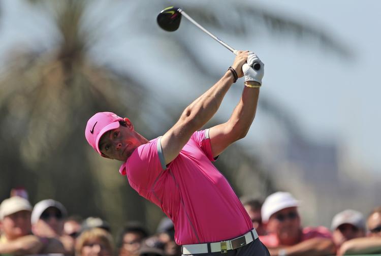 FØRENDE. Efter 15 birdies og en bogey på de første to runder er Rory McIlroy alene i spidsen for Dubai Desert Classic. 