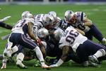 New England Patriots forsvarere havde styr på tacklingerne. 
