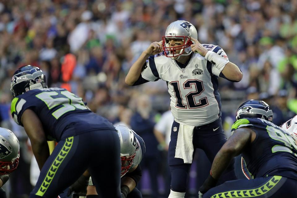 New England Patriots quarterback Tom Brady var manden i centrum. 
