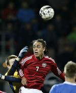 Springbræt. Yussuf Poulsen er fast mand på U21-holdet, men fik i 2014 debut på A-landsholdet. 