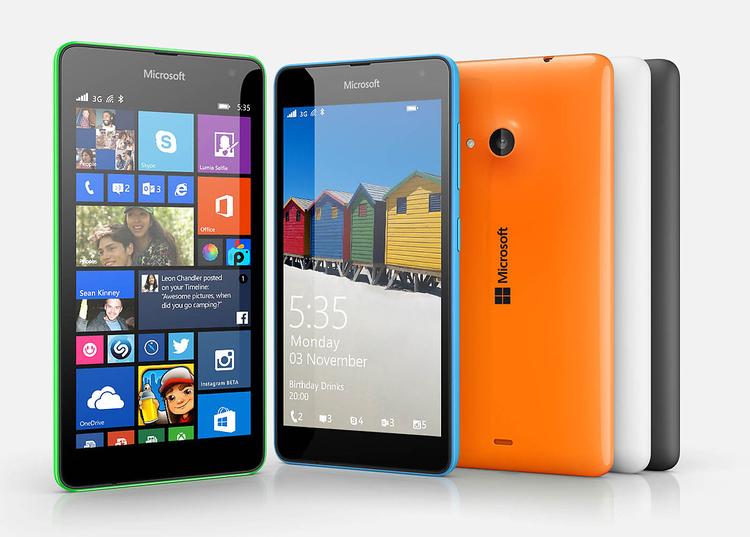 SKRABET. De billigste versioner af Microsofts Lumia-telefoner, såsom Lumia 535 herover, får ikke alle funktionerne med, når Windows 10 lanceres. 