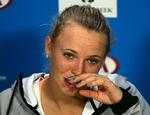TRIST. Nederlaget i Australian Open gjorde ondt på Caroline Wozniacki. 