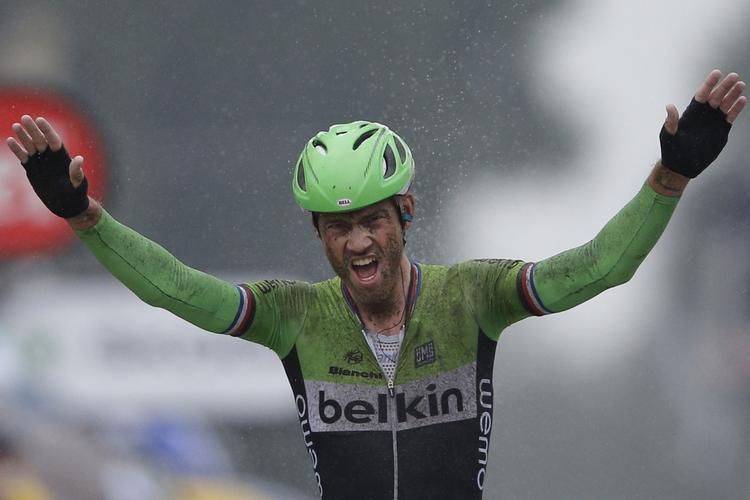 ETAPEVINDER. Forårsklassikere er Lars Booms speciale, men hollænderen vandt også en etape i Tour de France i 2014. 