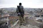 KAMP. Kobane har i månedsvis været skueplads for hårde kampe mellem IS og kurdiske styrker. 