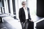 glad. Administrerende direktør i Sydbank Karen Frøsig glæder sig over, at landets femtestørste bank leverer sit bedste resultat siden 2007. 