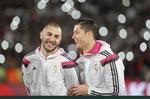 TOPSCORERE. Både Karim Benzema (tv.) og Cristiano Ronaldo (th.) har scoret 5 mål hidtil i denne Champions League-sæson. 