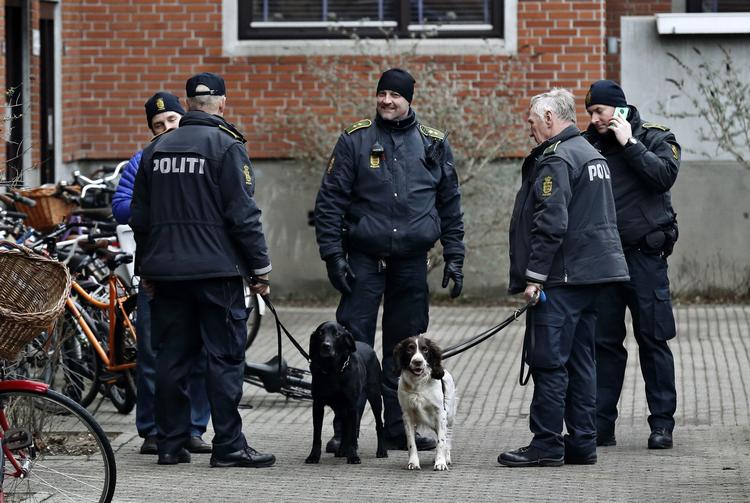 Terror. Politiet har været meget synligt i Københavns gadebillede siden terrorhandlingerne i weekenden. Her Vognmandsmarken på Østerbro. 