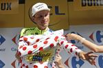 POLKA. I sidste års Tour de France var bjergtrøjen Rafal Majkas faste påklædning. 