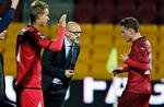 TILPASNING. Træner Ólafur Kristjánsson (midt) er stadig ikke færdig med at rette spillestilen på det unge FC Nordsjælland-mandskab. 
