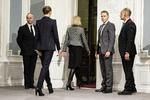 Præsentation. Statsminister Helle Thorning-Schmidt præsenterer terrorpakke i spejlsalen i går. Med sig har hun forsvarsminister Nicolai Wammen, Indenrigs- og økonomiminister Morten Østergaard og justistsminister Mette Frederiksen. 