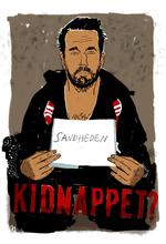 Forklaring. Når ordet islamister anvendes, er det, fordi Nybroes kidnappere fortalte ham, at der var udstedt en fatwa mod ham. tegning: Mette Dreyer 