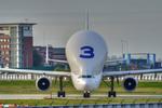 Nummer. Airbus har i dag fem Belugaer i drift. De er tydeligt nummereret. FOTO: Glyn Lowe, flickr/Creative Commons 