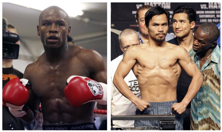 Duel. Boksefans kan se frem til 'Pretty Boy' vs. 'Pac-Man' - eller Floyd Mayweather Jr. (t.v.) vs. Manny Pacquiao, som de egentlig hedder. 