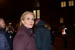 Bekymring. Helle Thorning-Schmidt foran kulturhuset Krudttønden få timer efter angrebet sidste lørdag. 