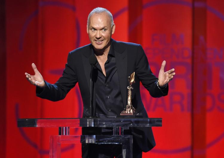 Triumf. Michael Keaton takker for prisen som bedste mandlige hovedrolle. 