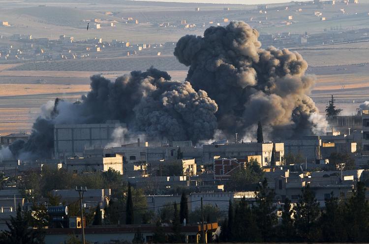 Kamp. Den amerikanske kampagne mod IS i Syrien har blandt andet gjort kurdiske styrker i stand til at indtage byen Kobane. 