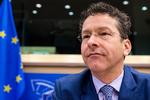 debat. Formanden for Eurogruppen, Jeroen Dijsselbloem, fotograferet under dagens intense debat i Europaparlamentet, hvor en byge af kritiske spørgsmål regnede ned over ham. 