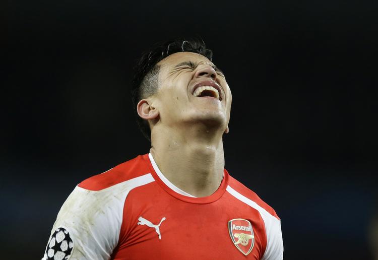 Neeeeej. Alexis Sanchez havde scoret i Arsenals tre hjemmekampe i gruppespillet, men han var tandløs mod franskmændene. 