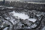 snepark. Central Park er mere hvid end grøn for tiden. Foto: Seth Wenig/AP 
