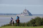 Omskftelig. Tidevandet ved Mont Saint Michel i Nordfrankrig vil nå ekstreme højder i marts. 