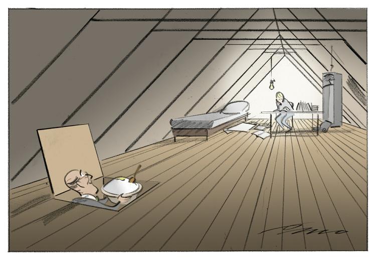 specialeskrivning. Tegning: Per Marquard Otzen 