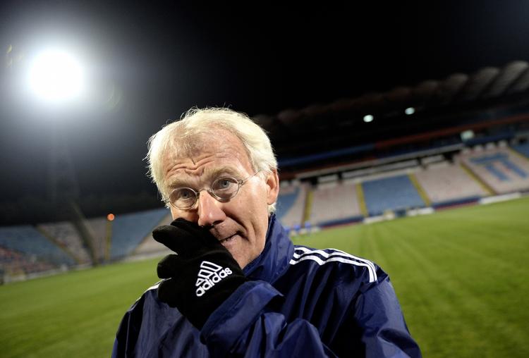 Fejl. Morten Olsen kunne passende have gratuleret og overrækt trofæet til Årets Træner 2014, hvis han var blevet inviteret. 