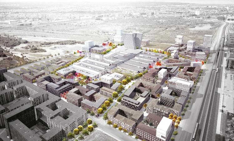 nybyggeri. Der skal bygges anderledes tæt, når gravemaskinerne den kommende tid tager fat på det nye kvarter i Ørestaden. 