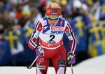 Medaljesluger. Therese Johaug snuppede sit tredje guld ved dette VM. Hun sejrede også på 15 km og på stafetten. 