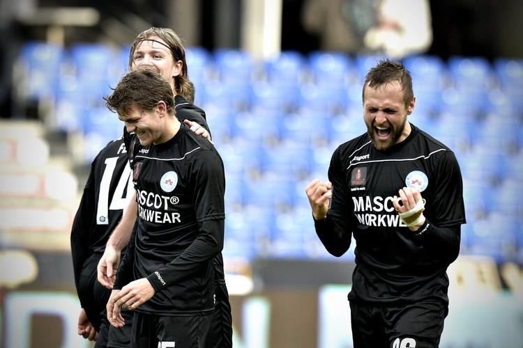 UVANT. For første gang i denne Superligasæson prøvede Nicolaj Ritter, Thorbjørn Holst Rasmussen, Dennis Flinta og Simon Jakobsen at vinde. 