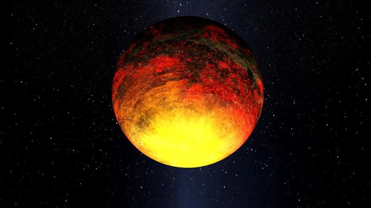 Nabo. Exoplaneten  Kepler-10b. En kunstnerisk fremstilling af, hvordan man kunne forestille sig, at den fjerne exoplanet ser ud. (Foto: Nasa/Ames Space Center/Kepler) 