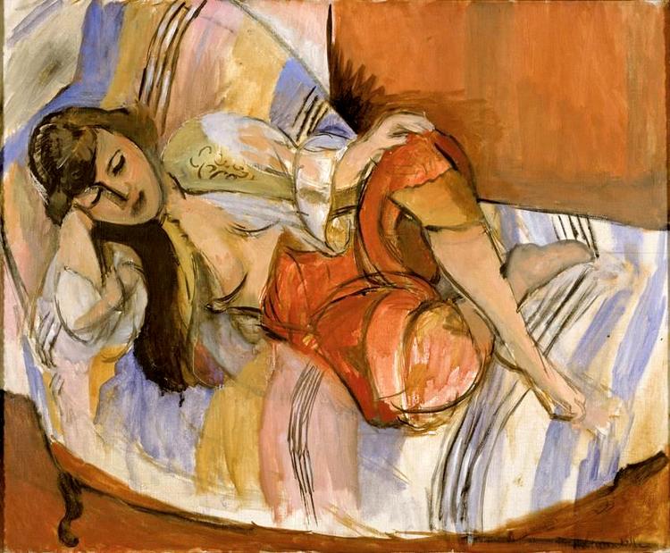 Ejerskab. Der er tvivl om ejerskabsforholdene for 16 af kunstværkerne på udstillingen. Deriblandt Henri Matisses 'Odalisque', som ses her. 