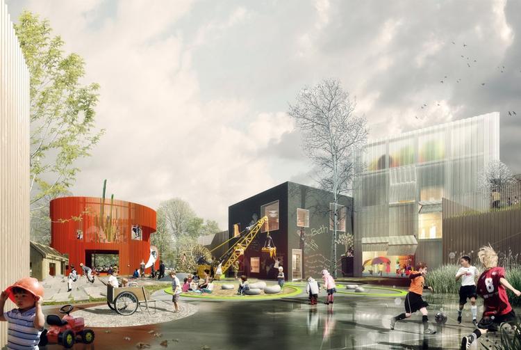 Fremtidssikret. Danmarks største børneinstitution, hvor børn fra 0-18 år skal have deres hverdag, opføres som en samlet børneby. 