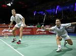 SENSATION. Mads Pieler Kolding (tv.) og Mads Conrad-Petersen fik en fremragende start på All England. 