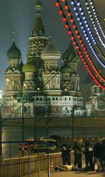 Skudt. Boris Nemtsov blev skudt ned tæt på Kreml fredag aften i sidste uge. 