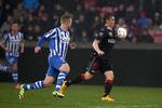 3-0. Morten 'Duncan' Rasmussen (th) viste sin farlighed for ligaens tophold, da FCM vandt over Esbjerg. 