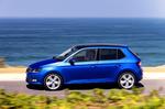 fællestræk. Den nye Skoda Fabia ligner slægtningene Octavia og Rapid mere end den forrige model gjorde. Foto: Skoda